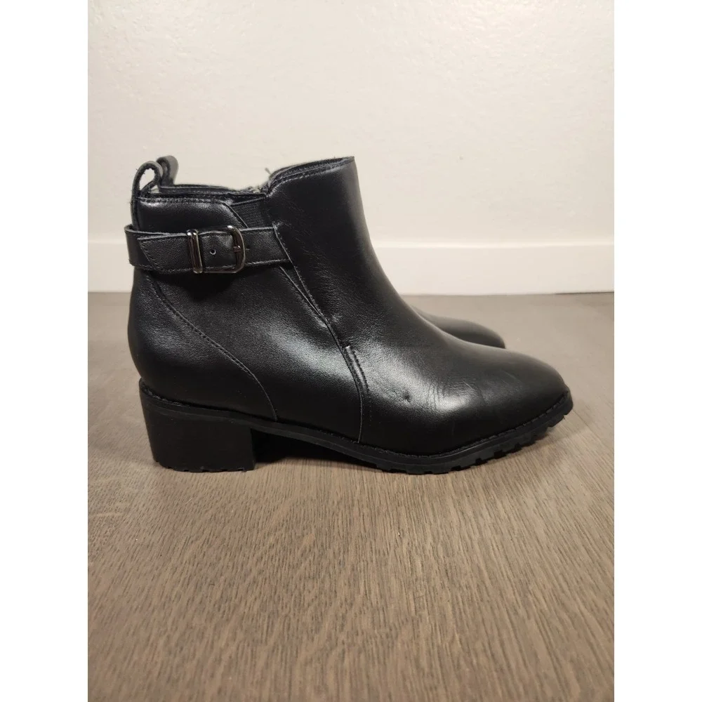 New $150 Blondo Sullivan Waterproof Black Booties 8.5 Boots Leather Nordstrom